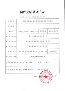 重庆临空经济示范区开发建设江北机场D6片区基础设施工程项目地质勘查外业见证拟成交公示表的专项分析